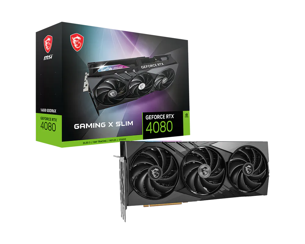 MSI GeForce RTX 4080 16GB GAMING X SLIM